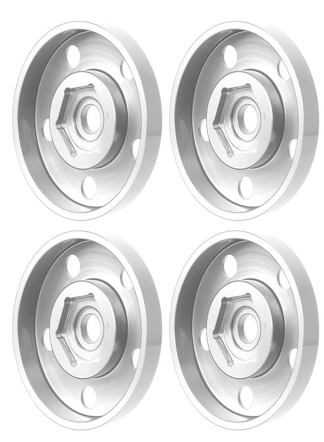 TOOMOD Aluminum Wheel Hex Hub adapters for Tamiya Super ClodBuster Bullhead Upgrades Replace Parts (Silvery) - Image 3